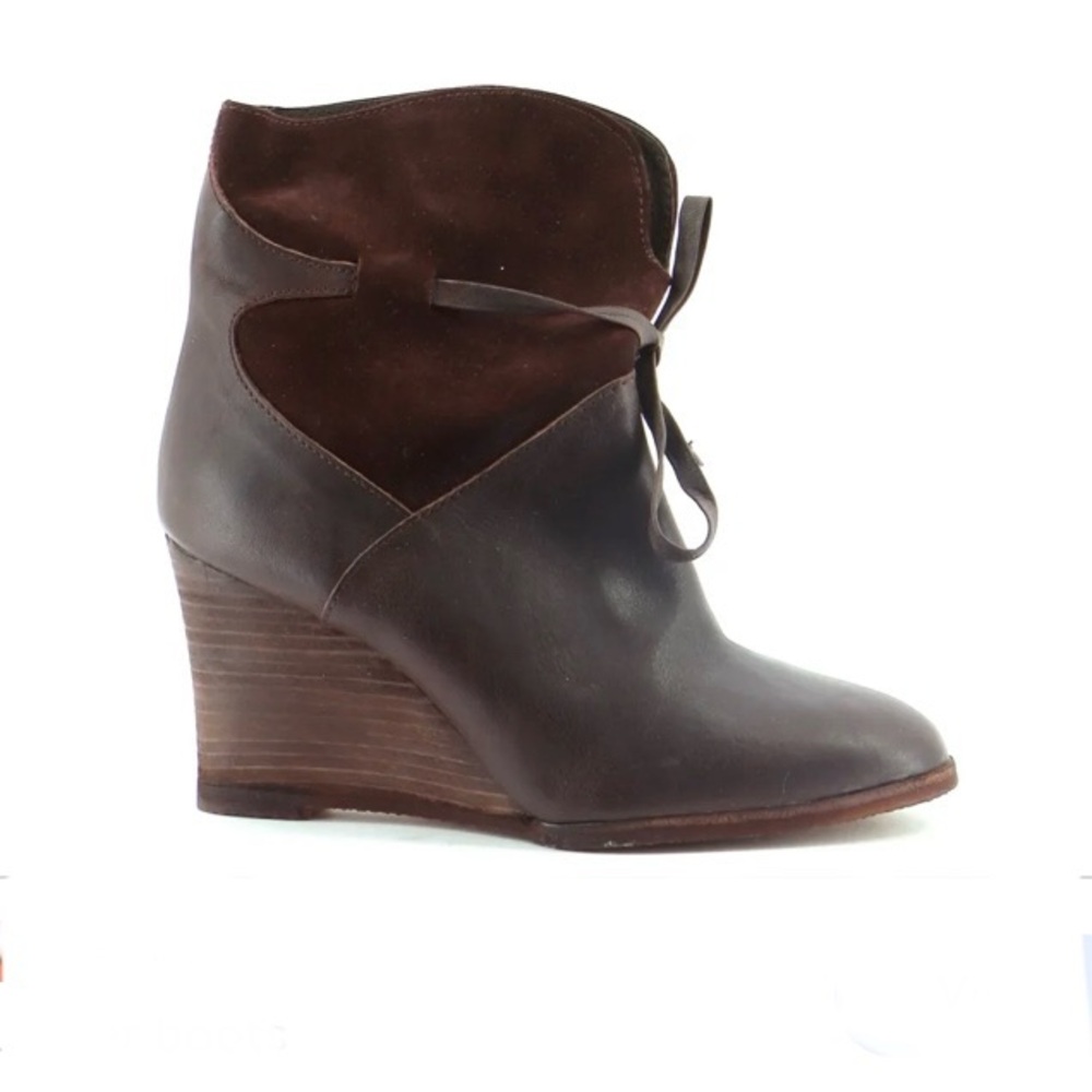 Brown suede & leather booties, Women’s 9.5 NWOT